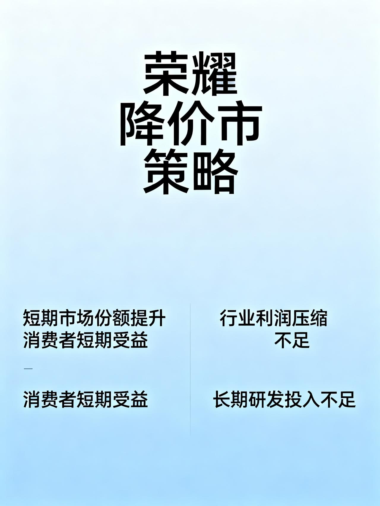 荣耀这步棋，是赢了还是输了？最近荣耀全线大降价，所有人都以为是冲销量清库存，没