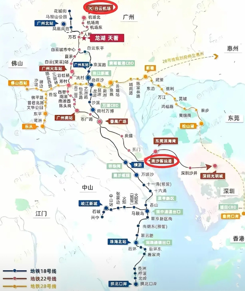 广州之所以被深圳超、重庆超、杭州超，错得离的谱就是跑去人烟稀少的南沙发展、番禺发