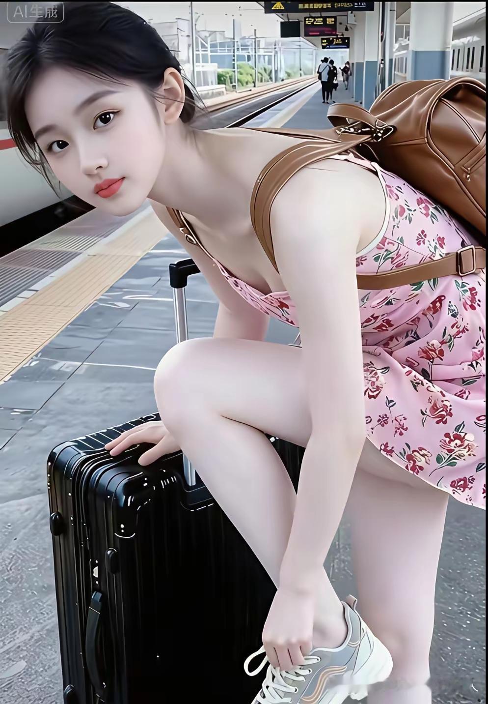 元气少女💕轻装上阵，开启旅程！🧳👟💃