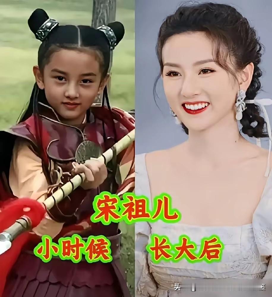 10位女星小时候vs长大后：谁是从小美到大的天然美人？都说“美人在骨不在皮”，
