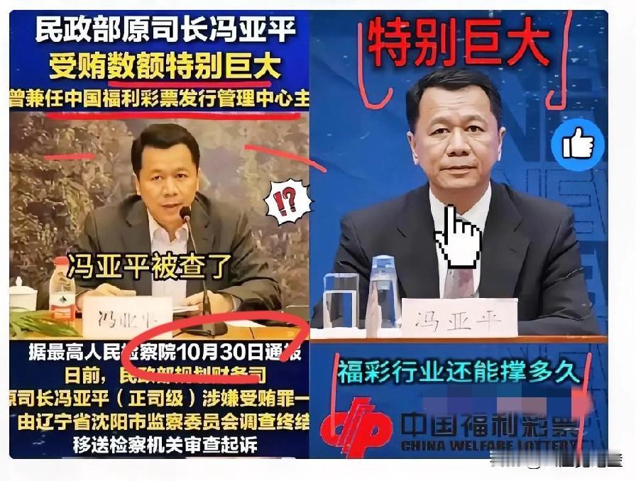 福彩主任冯亚平被查好多人突然想起了马云那句传闻。​说他曾调侃“彩票能开500
