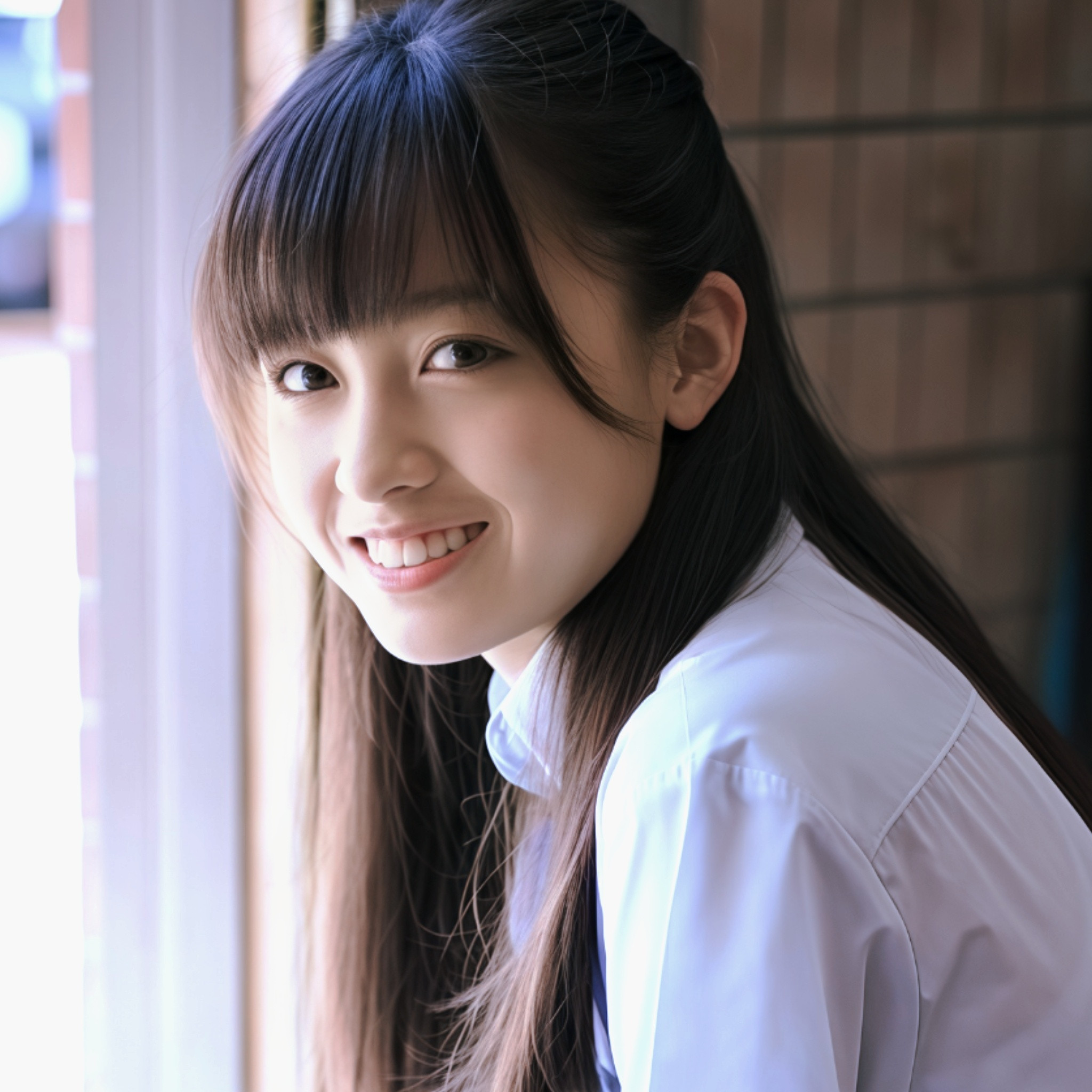 桥本环奈蓝色系头像壁纸是我青春里暗恋的学姐啊​​​​