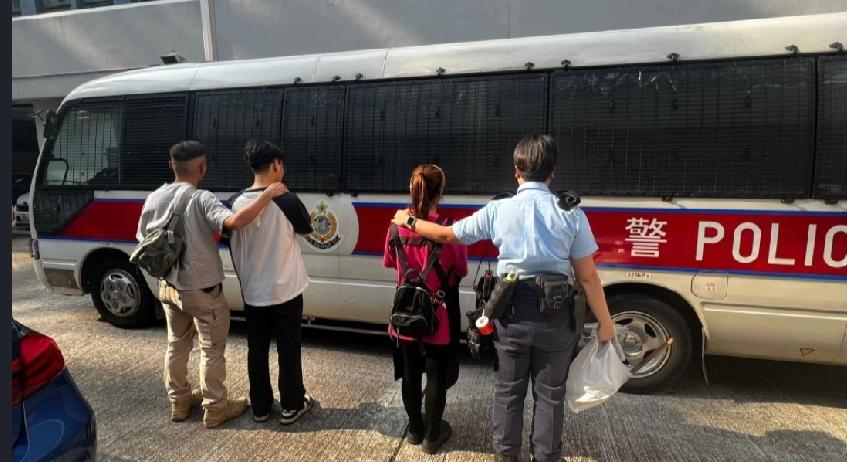 香港警方称，新界南总区机动部队、葵青、荃湾、大屿山及沙田警区与入境事务处人员，于