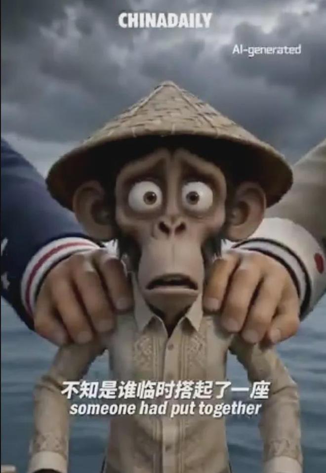中国什么都没说，菲律宾自己站起来承认是那只猴菲律宾破防了，就因为一段58秒的