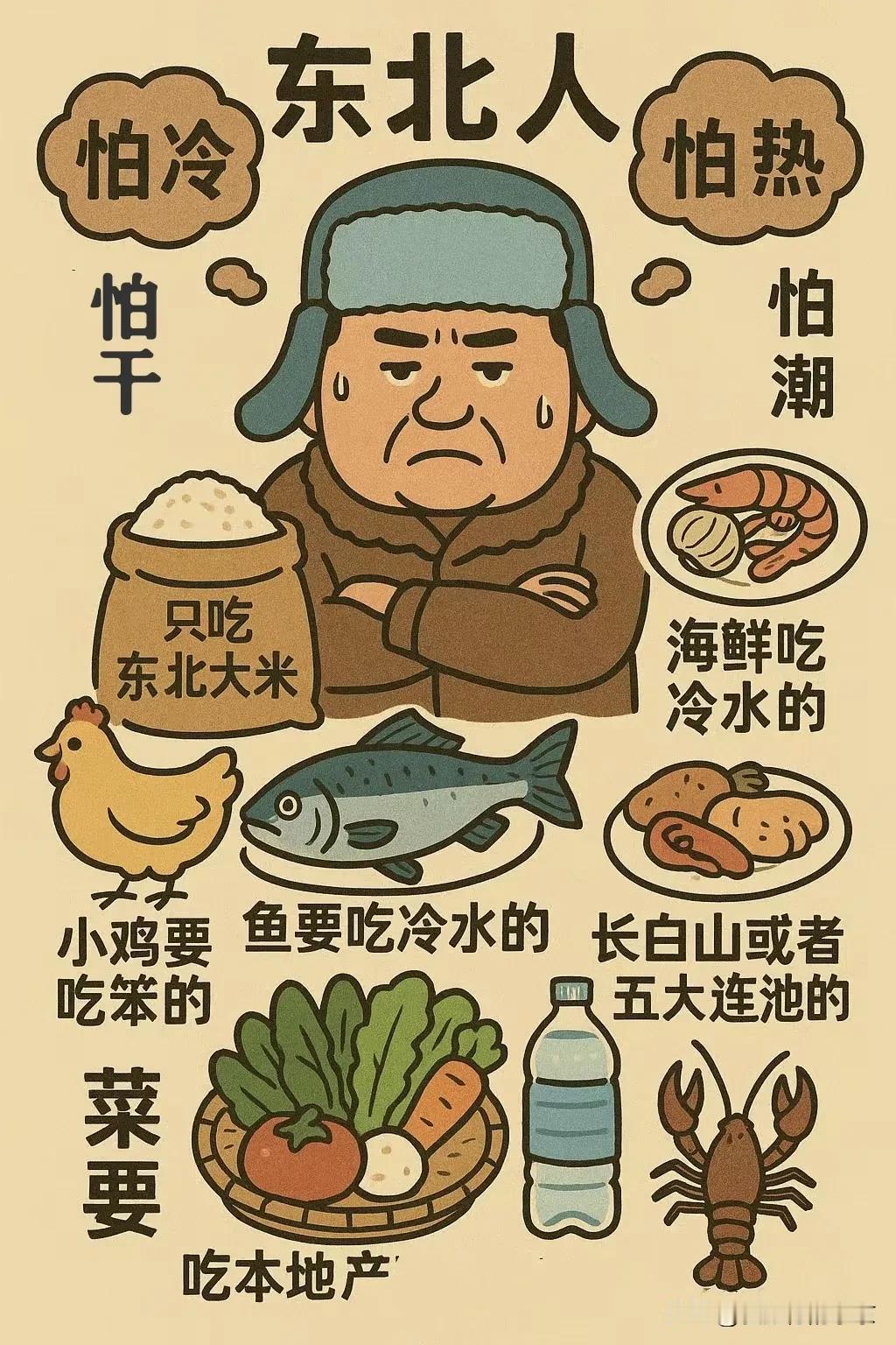 东北人是这样的一，东北人怕干又怕冷～东北的冬天虽然冷，但东北人的确怕