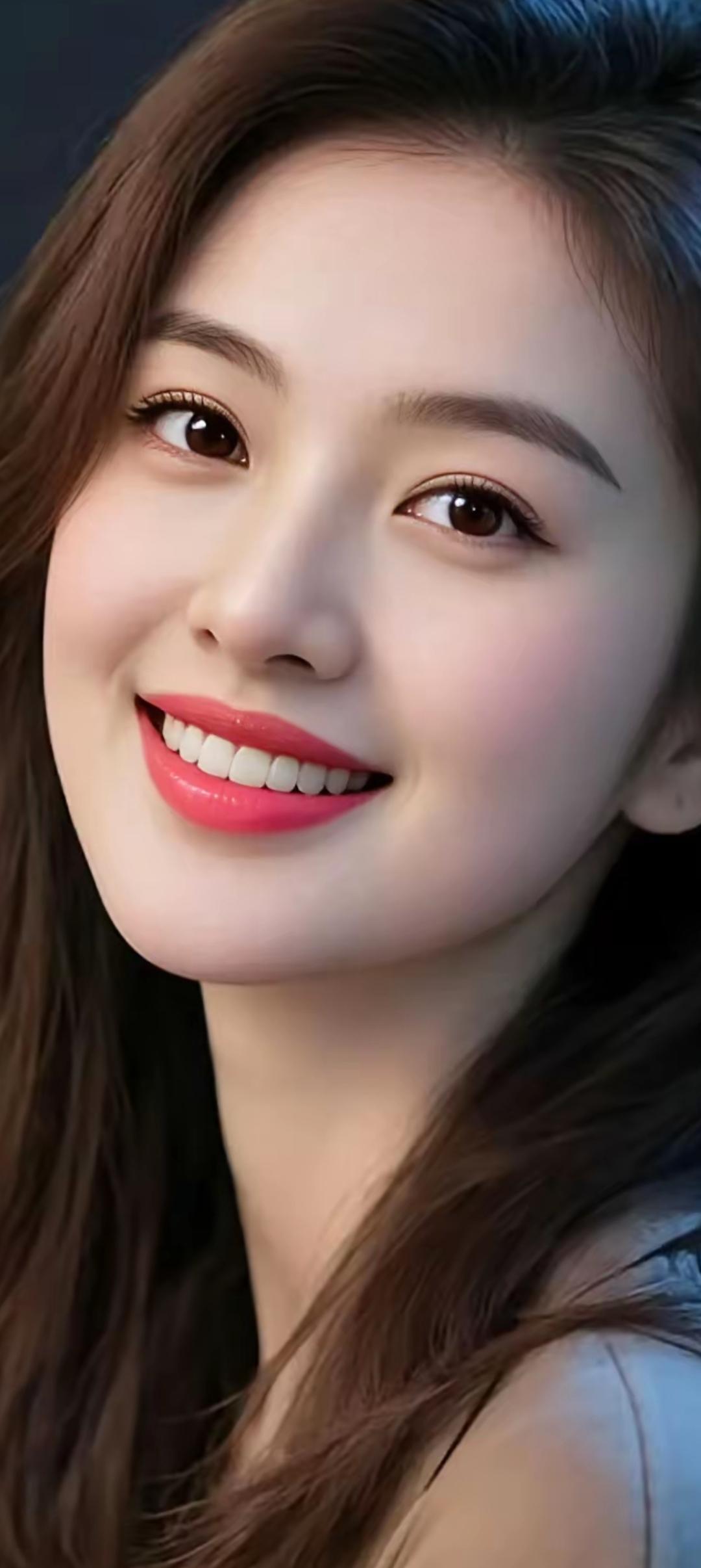 甜美笑容，元气满满，元气少女的一天！😊✨