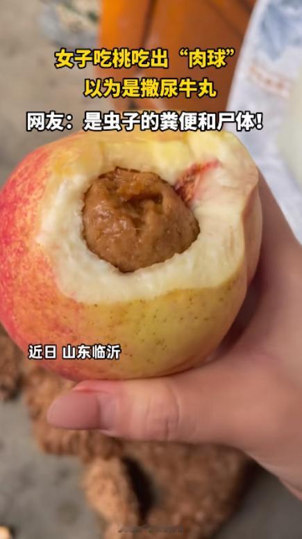 “活久见！”羊城晚报10月14日消息，山东临沂一女子在家里吃桃时，竟意外发现桃子