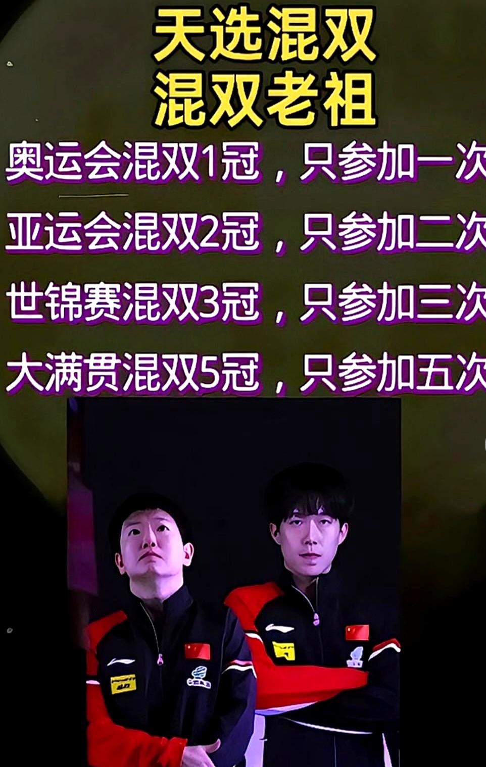 最近国乒圈有个事儿藏都藏不住——莎头组合（/王楚钦）的兼项能力真能打！