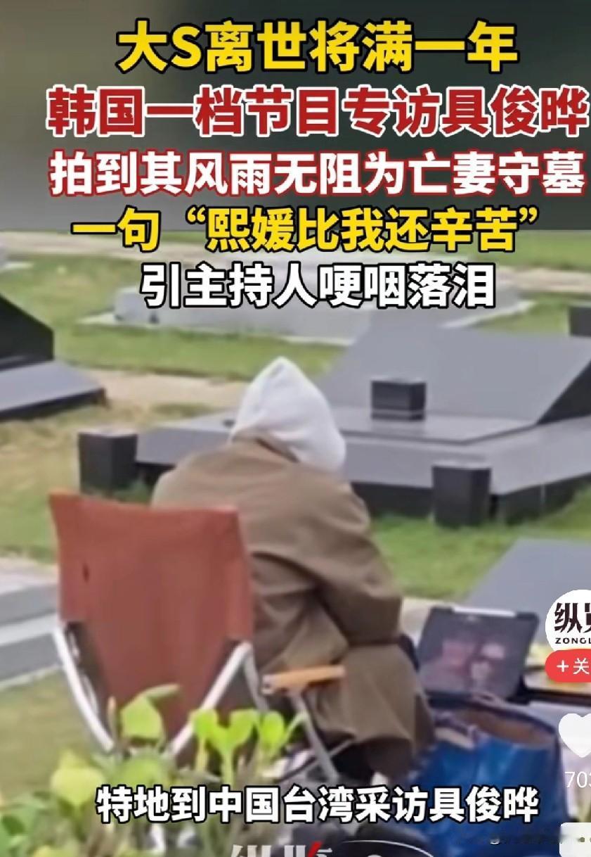 有多少人和我一样，差点被这个韩国女婿骗了，每天去大S墓碑前守候，以为耗时一年，真
