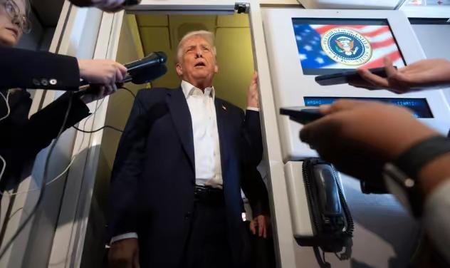 中美会晤结束,特朗普抢先一步,在回国专机上透露谈判成果!持续1小时40分钟的中