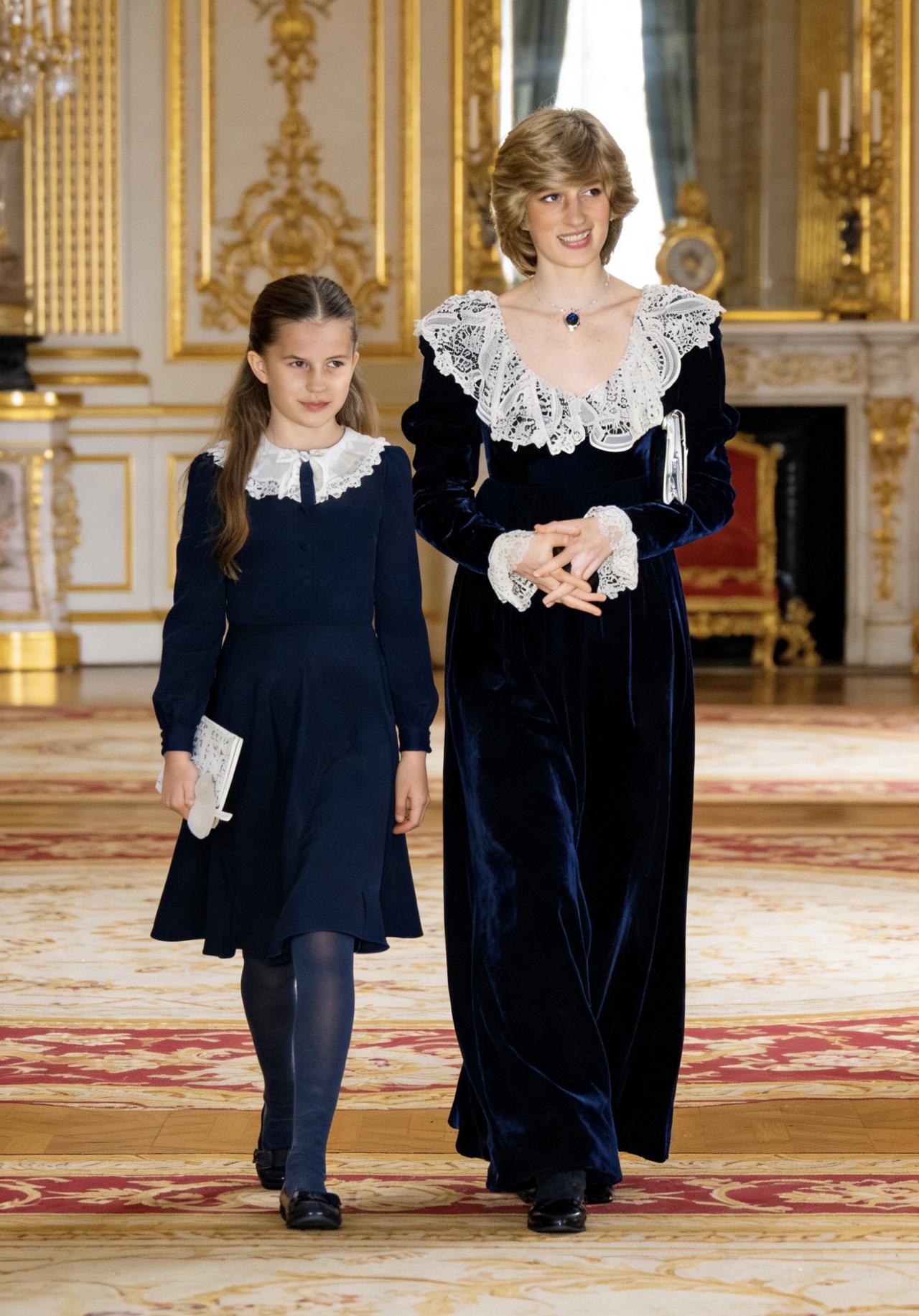 最近疯狂迷恋黛安娜王妃，这次圣诞颂歌中夏洛特公主的衣服又一次勾起了怀念她祖母黛安