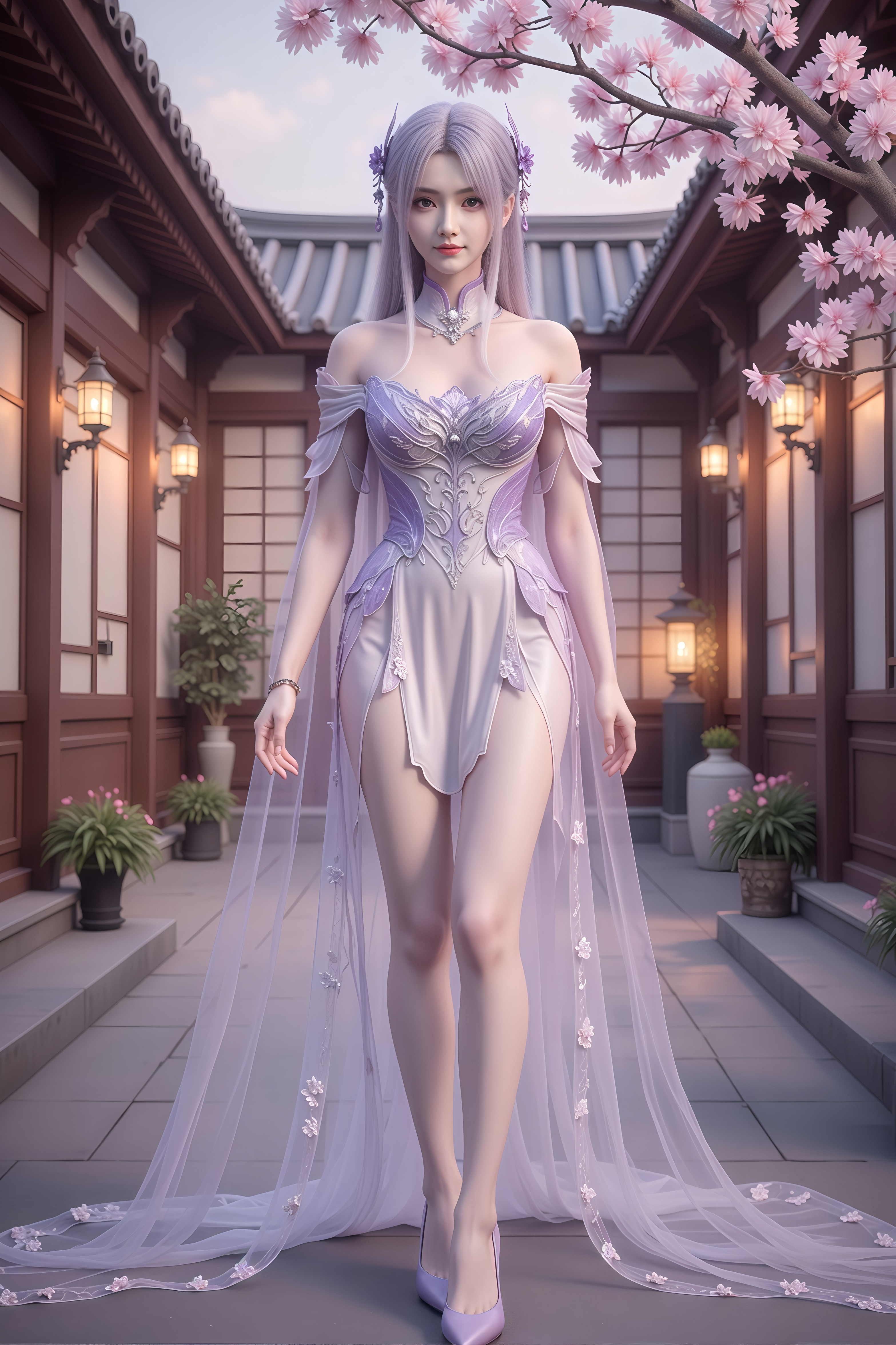 【国漫女神】《斗破苍穹》小医仙AI手机壁纸：觉得好看不？我是挺喜欢的！