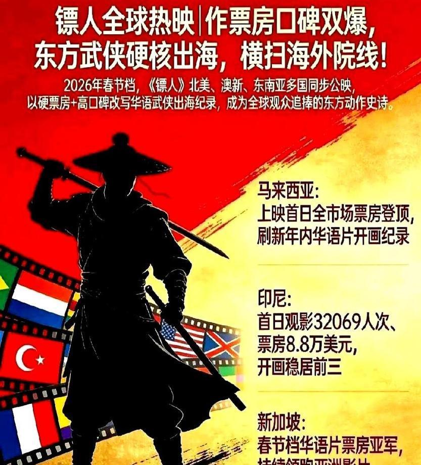 吴京的刀刚劈开北美银幕，老外就坐不住了。谁能想到，一部讲隋朝镖师的华语片，能让