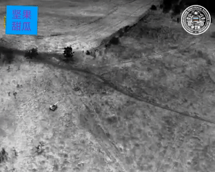 无人车冲锋陷阵。俄军卢比肯中心展示一段精彩的视频，搭载NSVT12.7mm