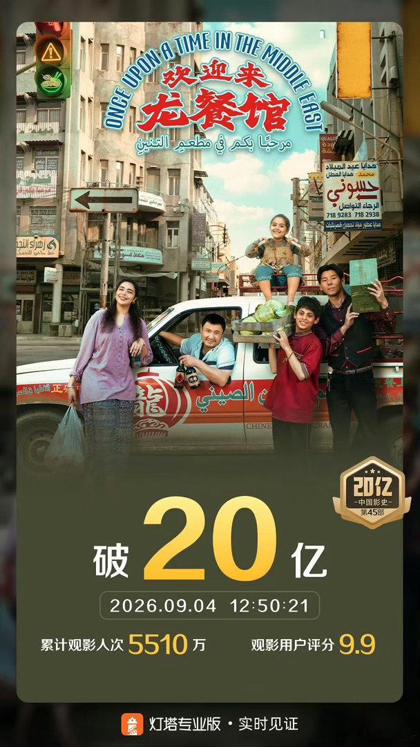 欢迎来龙餐馆总票房破20亿🌍不止国内收获喜爱，影片官宣全球上映，国内票房突破2
