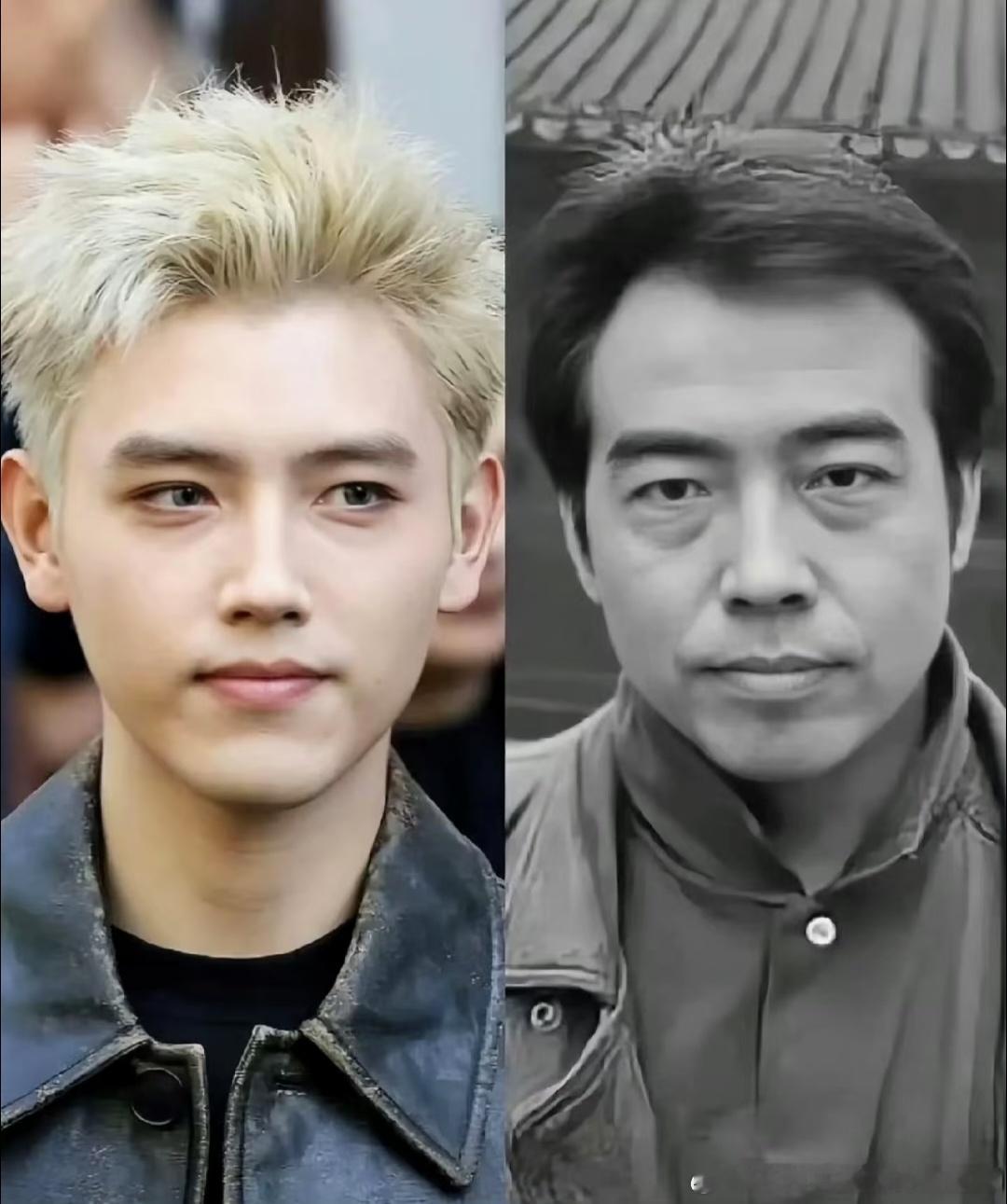 陈飞宇这基因也太强大了！和他爸陈凯歌简直是一个模子刻出来的，连眼袋都随了爸！但一