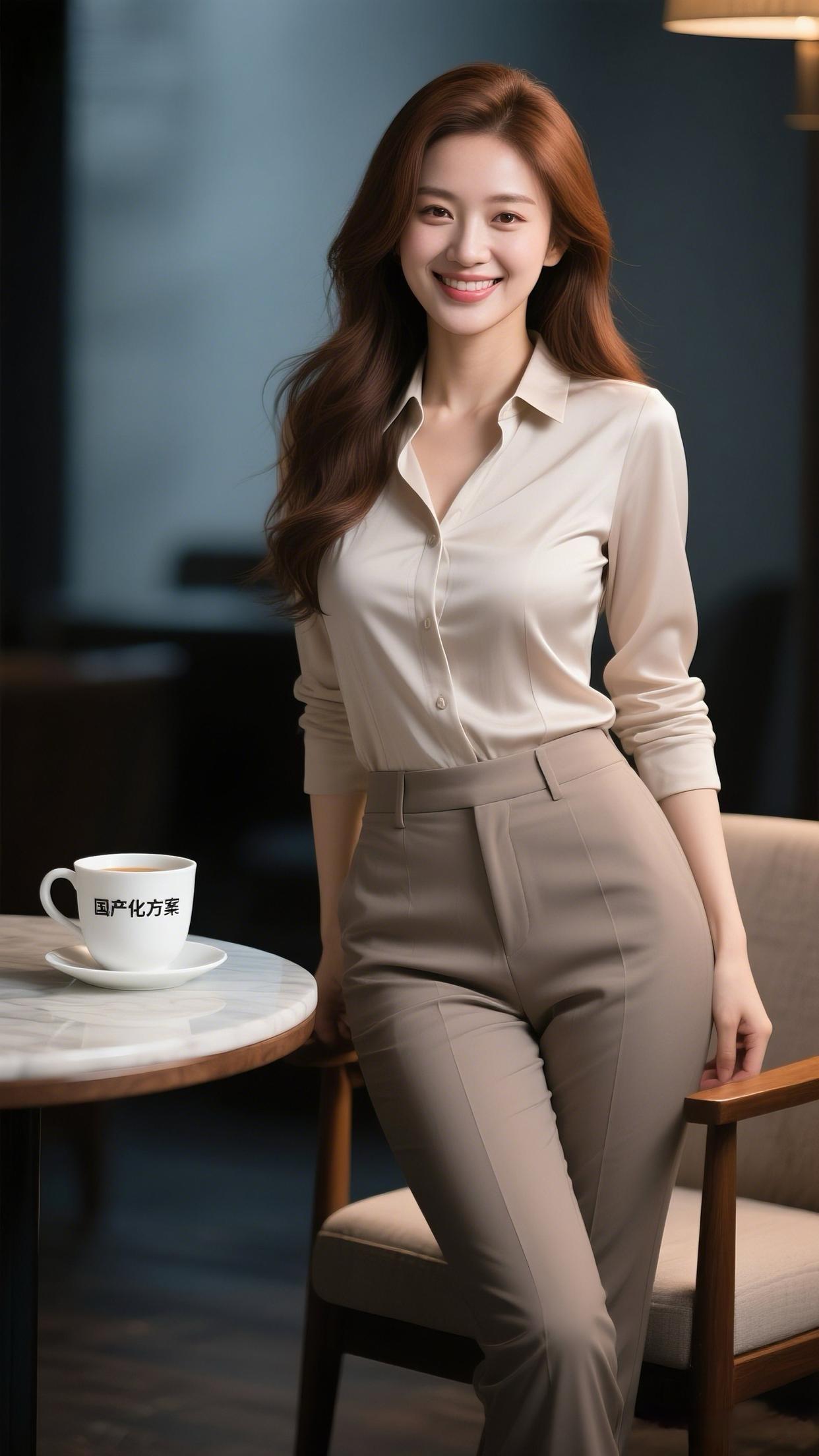 优雅职场风，咖啡相伴的美好时光💼☕️