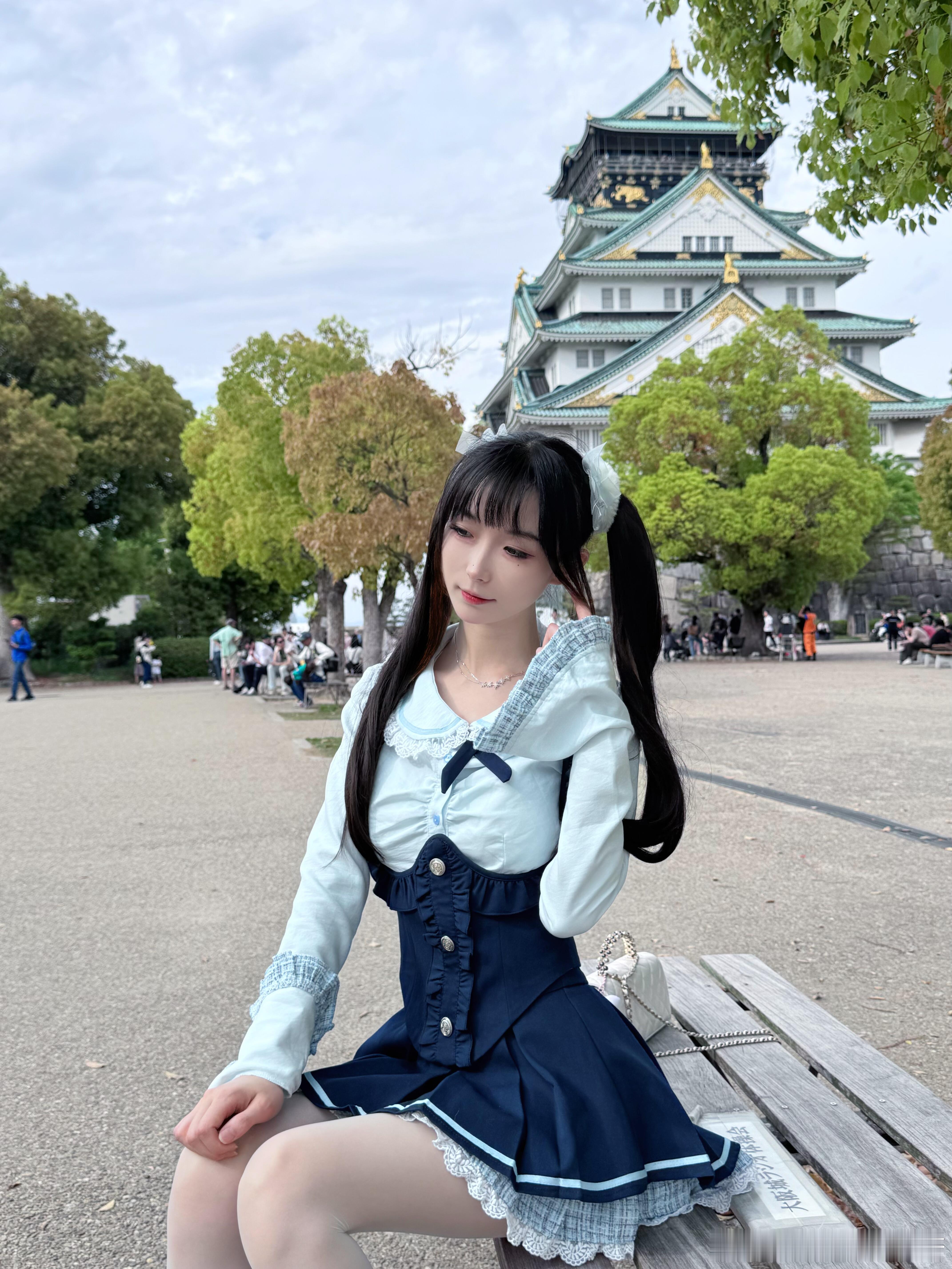 渐变色丝袜jk日常，双马尾的可爱甜美～​​​