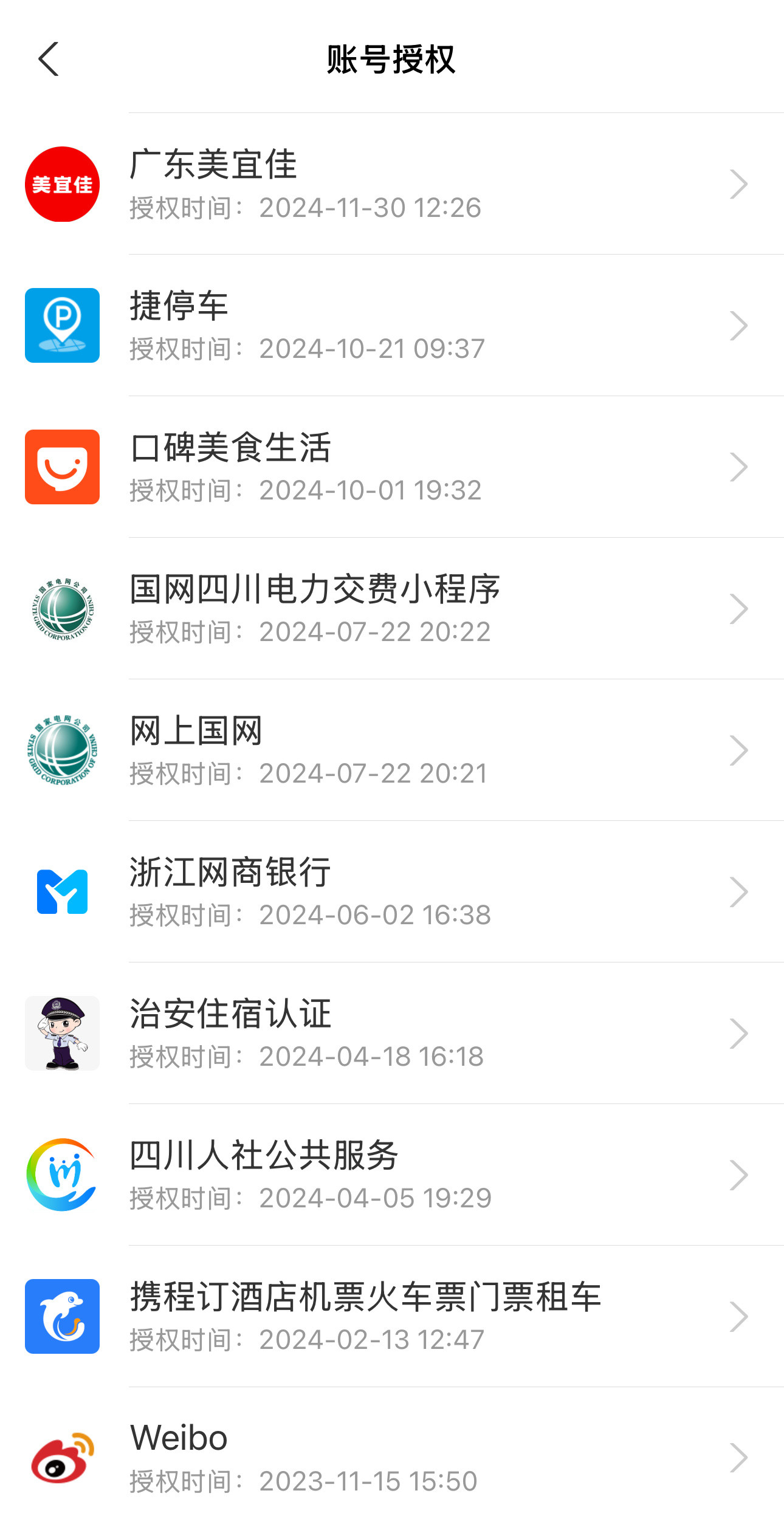 支付宝账号解除授权打开看了相关授权，都是之前用过的小程序，所以我觉得没啥问题。如