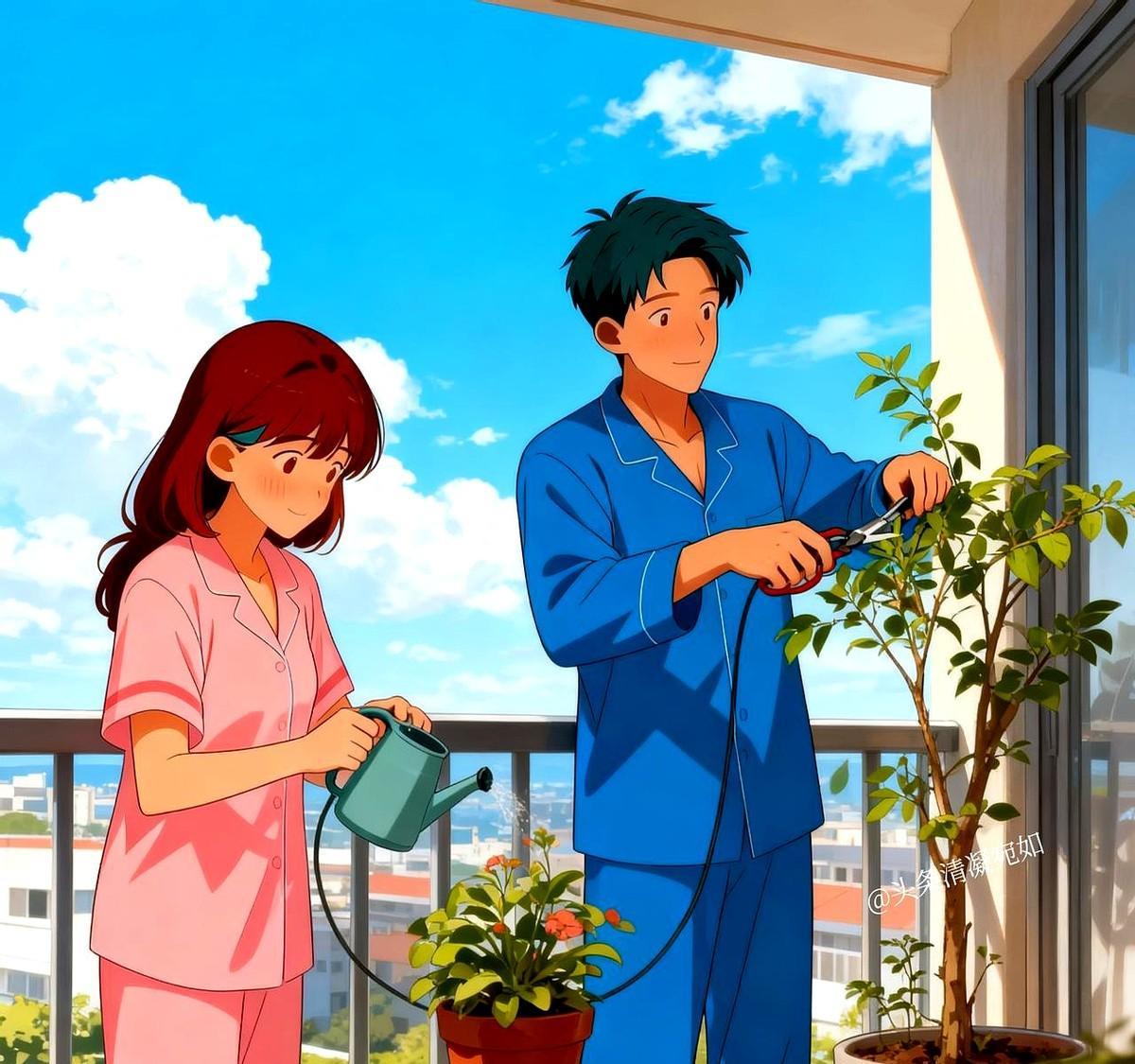 都说中年夫妻只剩亲情，我家那位却偏要打破常规。我擦个桌子他要从后面抱我，我敷个