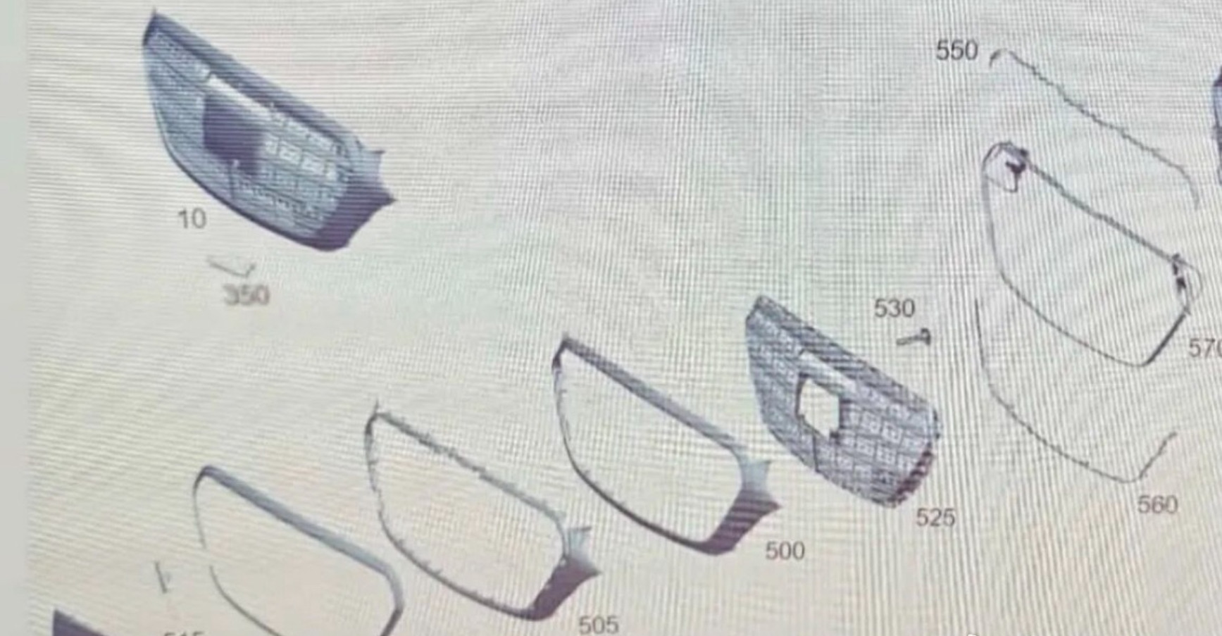 中期改款奔驰S级零件曝光，和VisionIconic概念车一样式儿的，按奔驰以