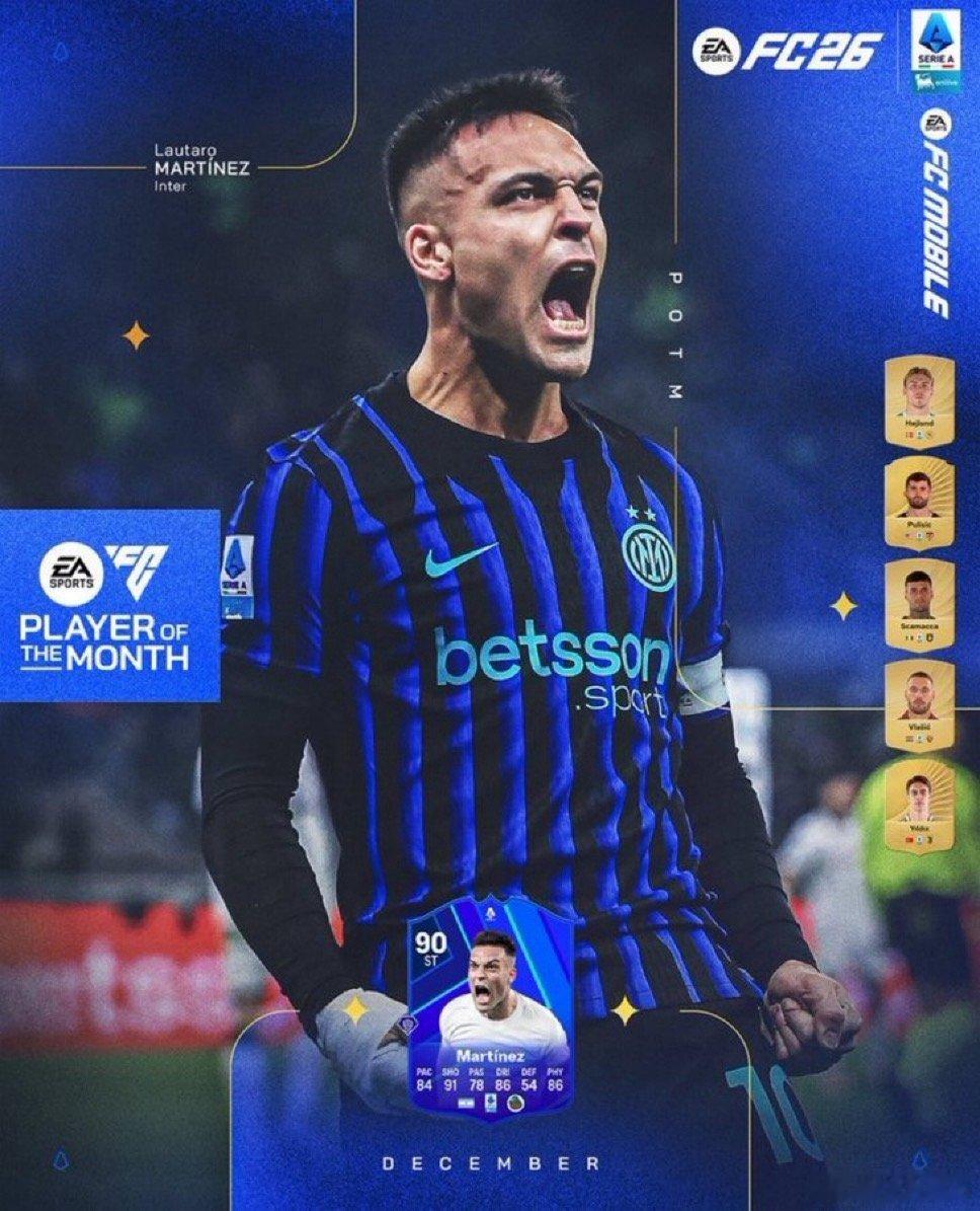 米兰体育报：劳马将代表国际米兰连续出战乌迪内斯和阿森纳这位阿根廷球员已经连续三