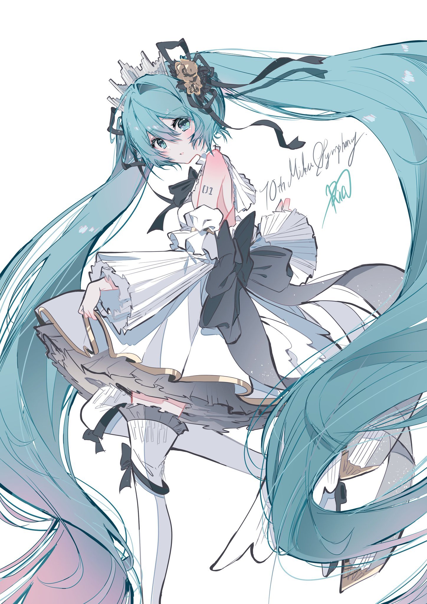 初音未来动漫仲夏狂欢季就这样暖暖的初音宝贝好看薯了.绘：ria_art_gam