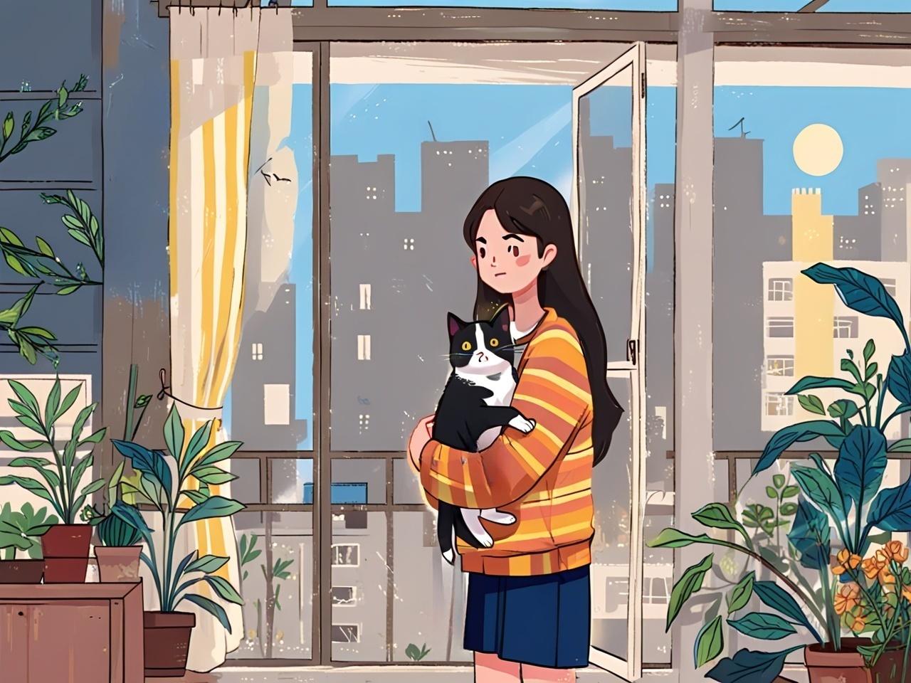 猫无条件爱你的4个瞬间，中2个你就超幸福！1.在你身边，愿意放下所有戒备猫