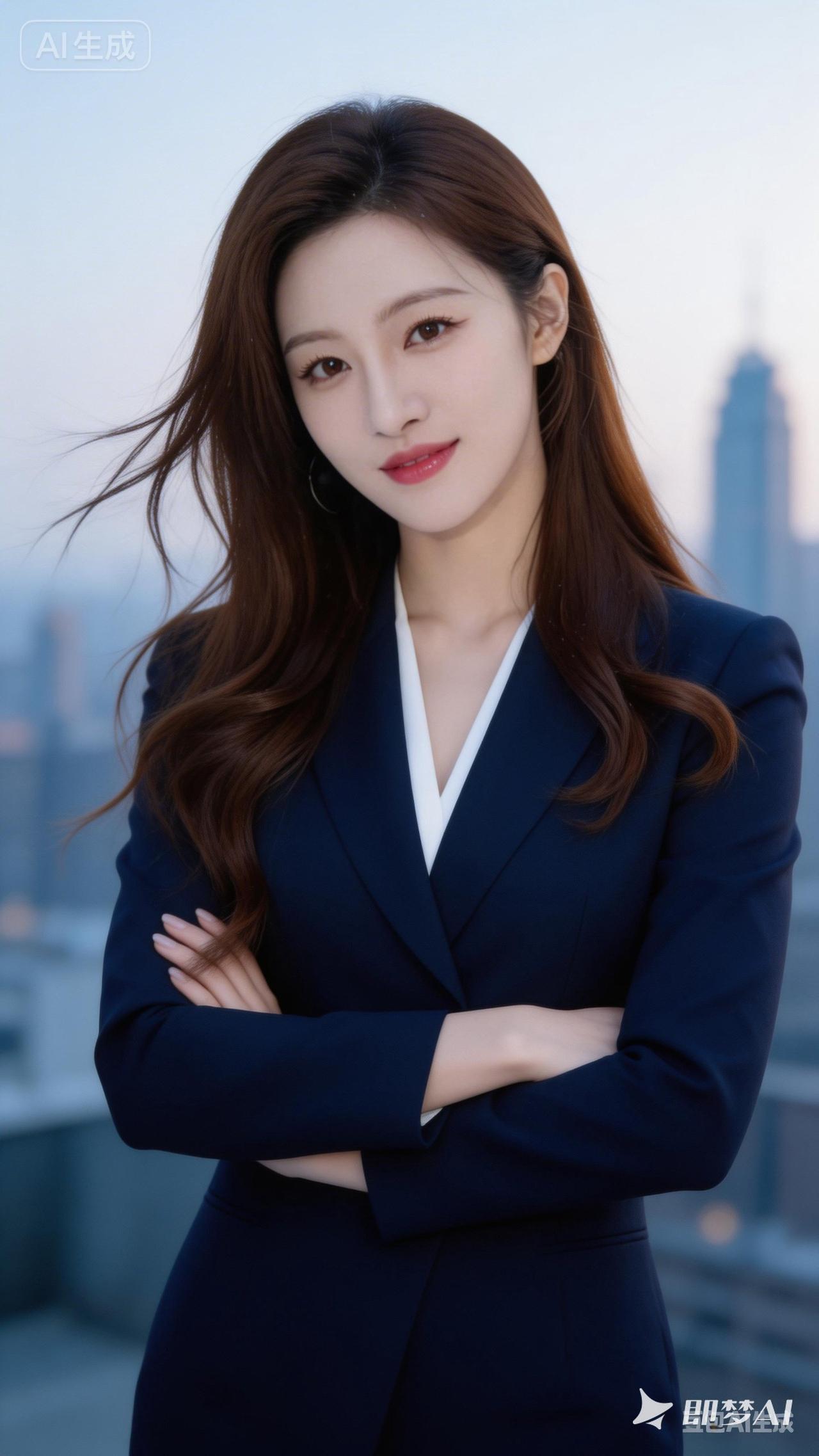 职场女神，自信满满，都市精英风范！