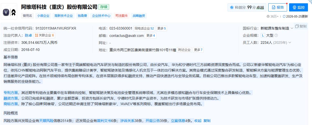 【阿维塔称没有利润的销量是伪销量】在今天开幕的2026未来汽车先行者大会上，
