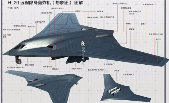 美国惊觉，中国或将迅速拥有50架轰-20，其携带的数百枚核弹足以对美国本土构成威