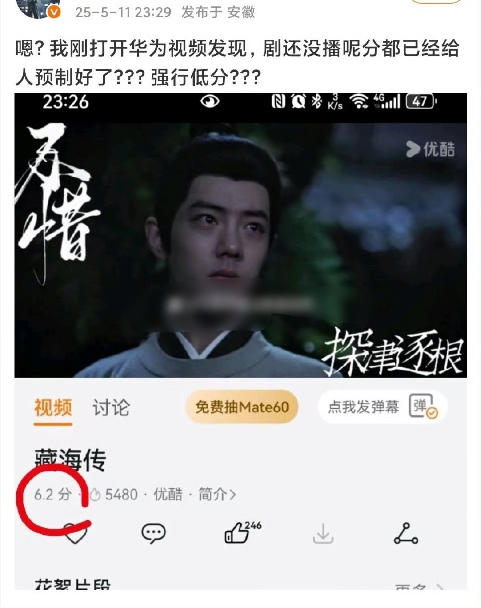 开播之前就有视频平台对藏海传开分了？​​​