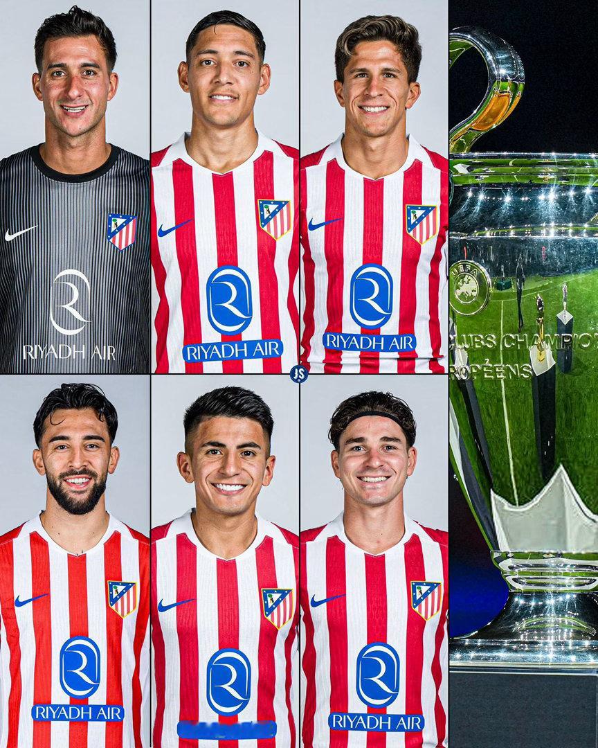 👏👏祝贺阿尔瓦雷斯、阿尔马达、穆索、莫利纳、冈萨雷斯、朱利亚诺西蒙尼随马竞晋