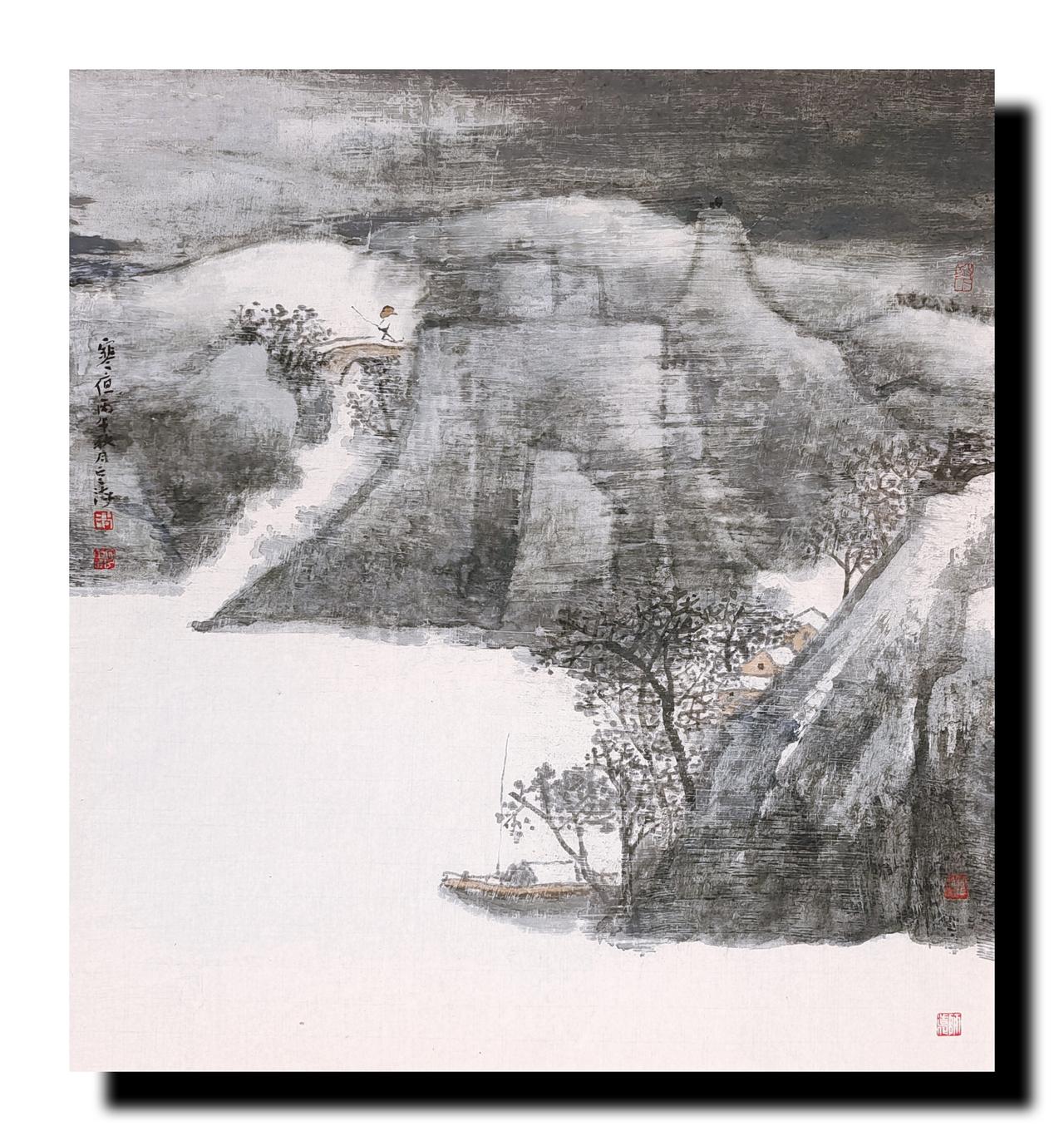 春天妩媚，夏天妖娆，秋天藏诗，冬天含情。冬天的大山，雪花漫舞，群峰素裹，杂树遮