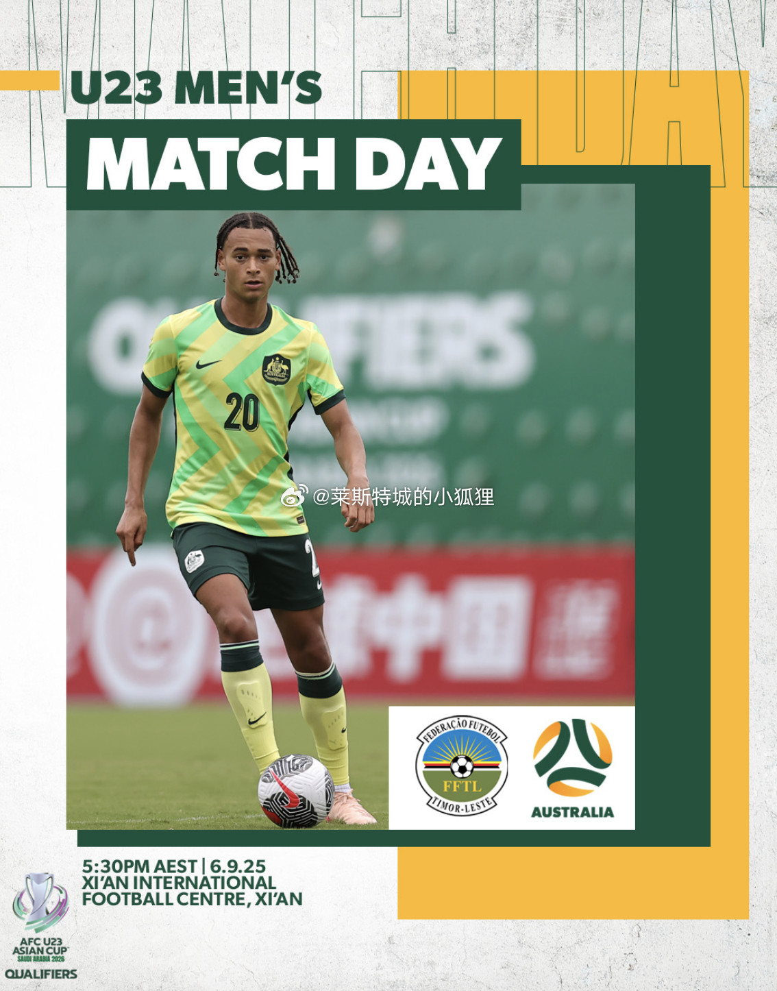 U23亚预赛澳大利亚6-0轻松战胜东帝汶两场净胜20球最后一轮将对阵中国队