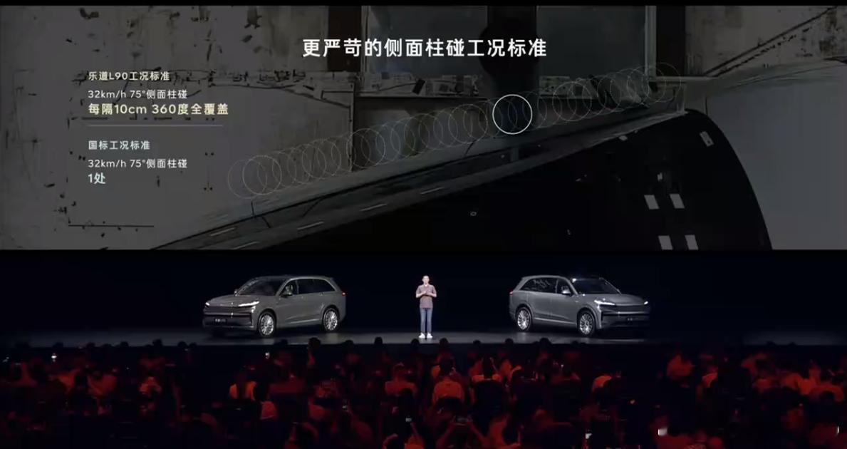 乐道L90的侧面柱碰数量多不多​​​