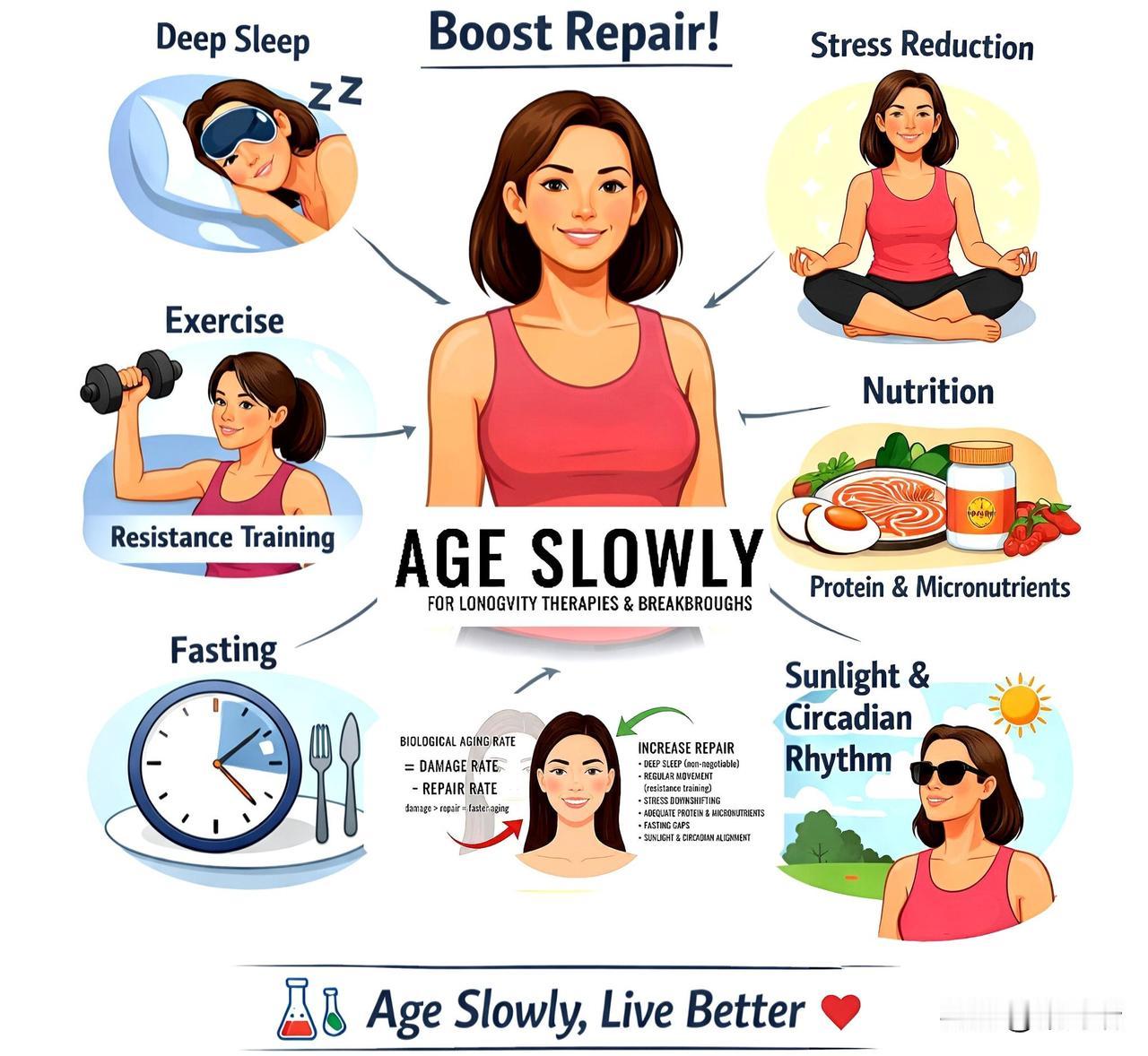 你的生理年龄不是固定的，它是可以商量的。衰老不仅仅是时间的流逝，更是损伤的累