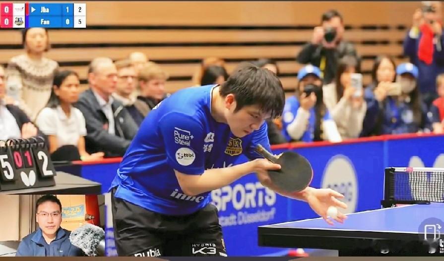 吓死我了！樊振东终于追平了贾哈第一局樊振东6:11输掉了第二局樊振东