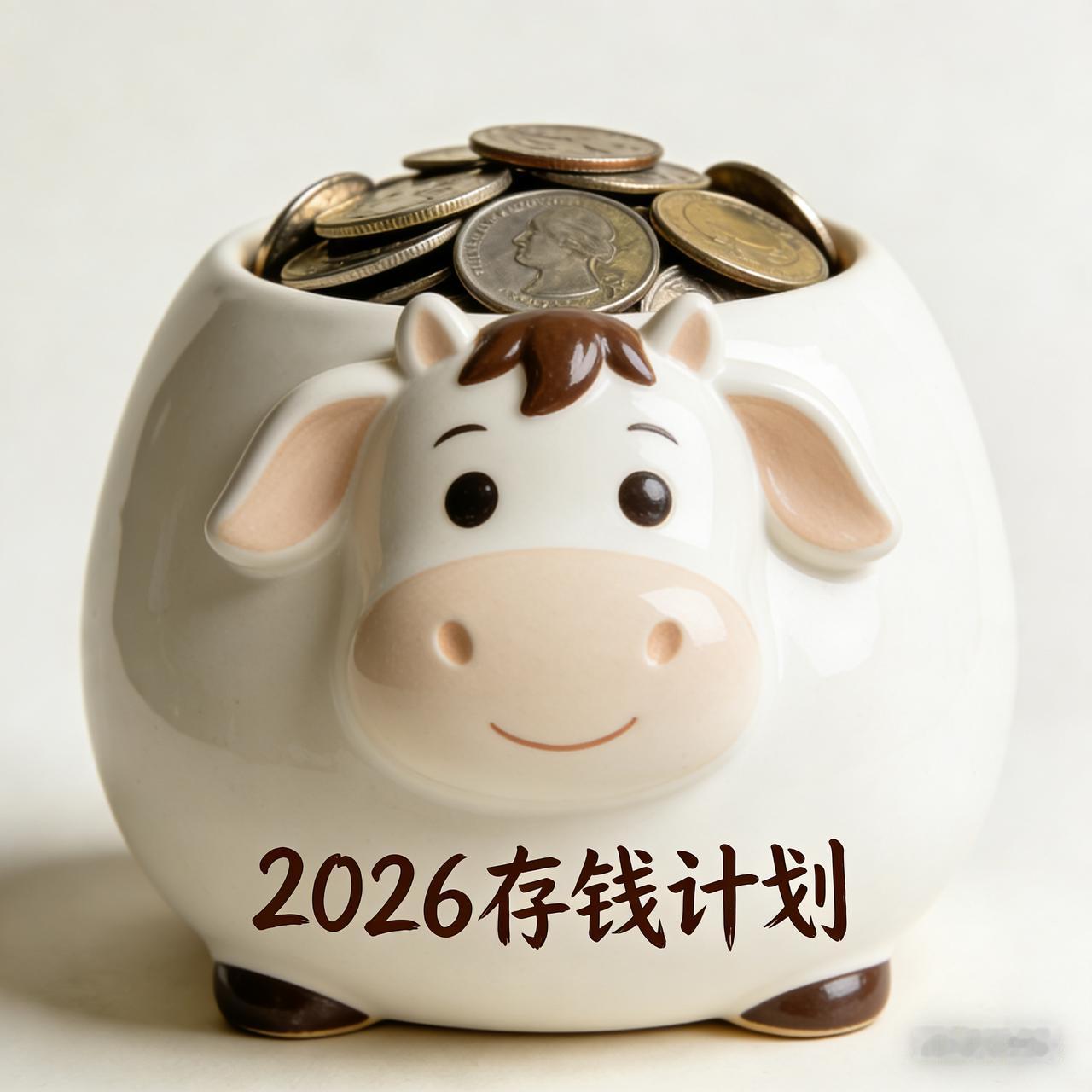 2026年，目标就是存钱！存钱，存钱，必须存钱！2026年，头等大事就是存