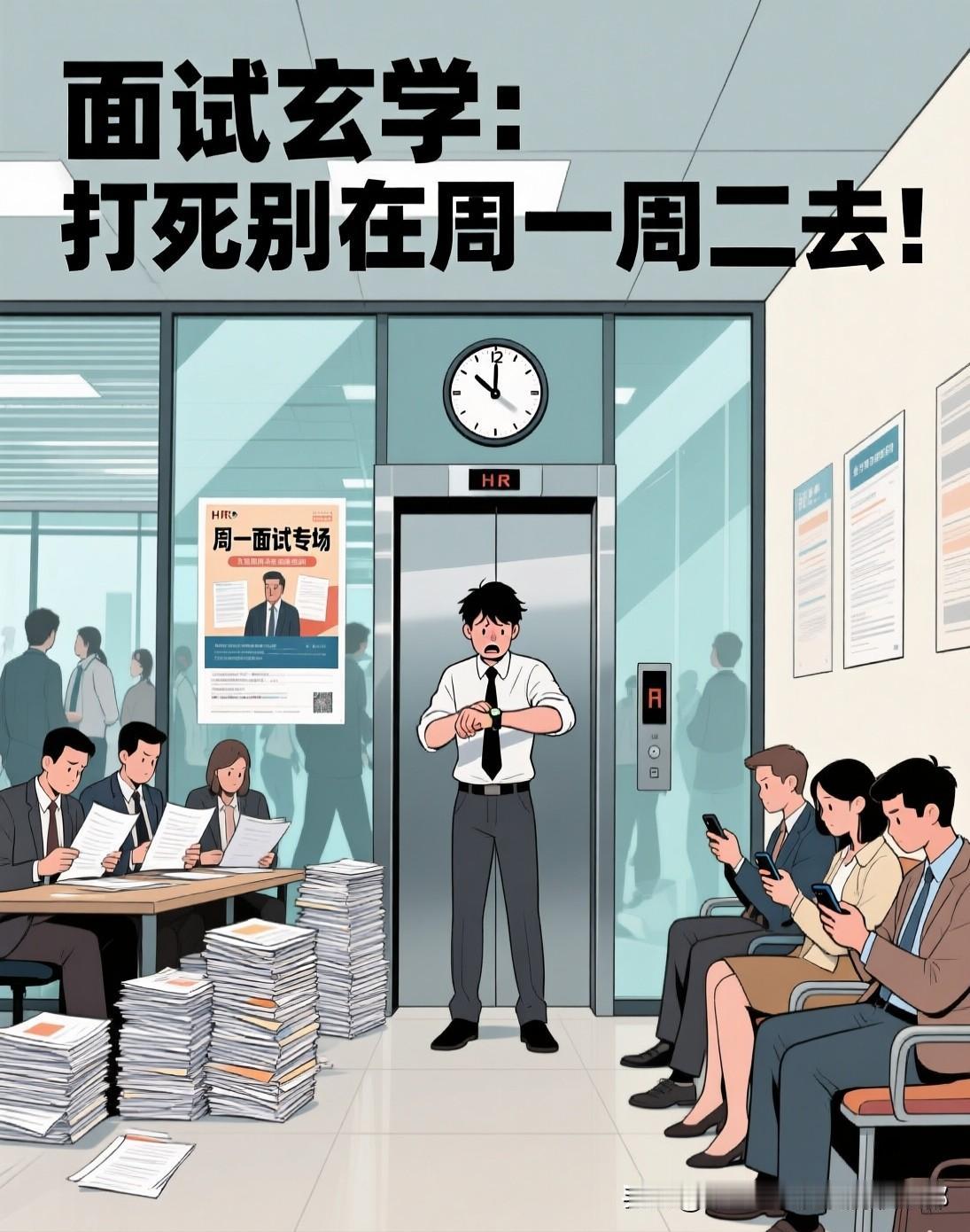 面试玄学：打死别在周一周二去！这几天刷到一个冷知识，说面试要避开周一周二。仔细一