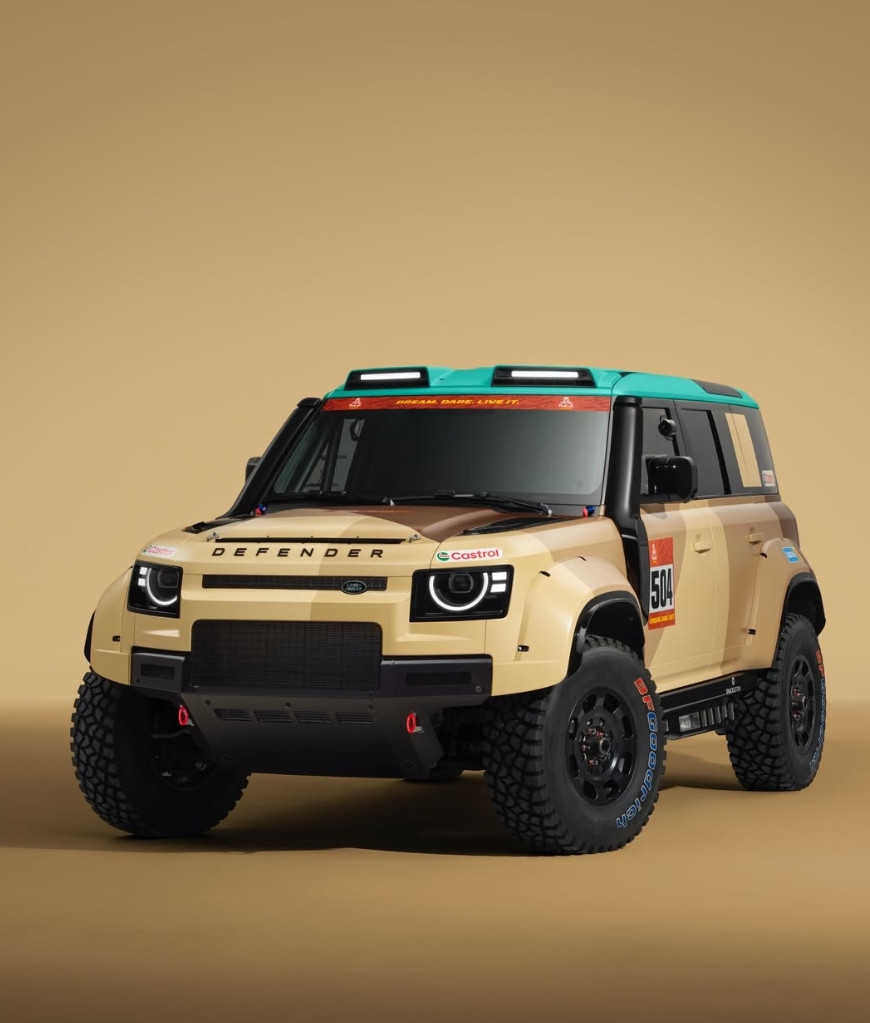 车若初见喜欢俏皮版的路虎卫士吗，看看这台刚刚发布的DakarD7X-R赛车，