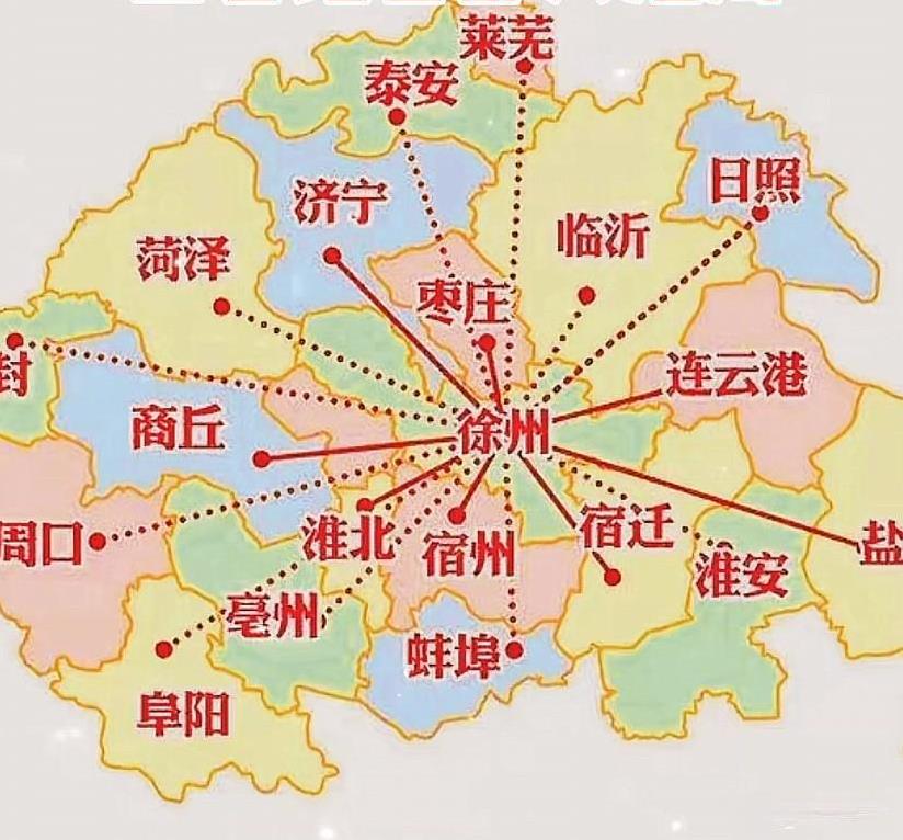 以徐州为中心，方圆200里方言都一样吧逛街叫赶集夹菜叫叨菜客气叫作假客厅