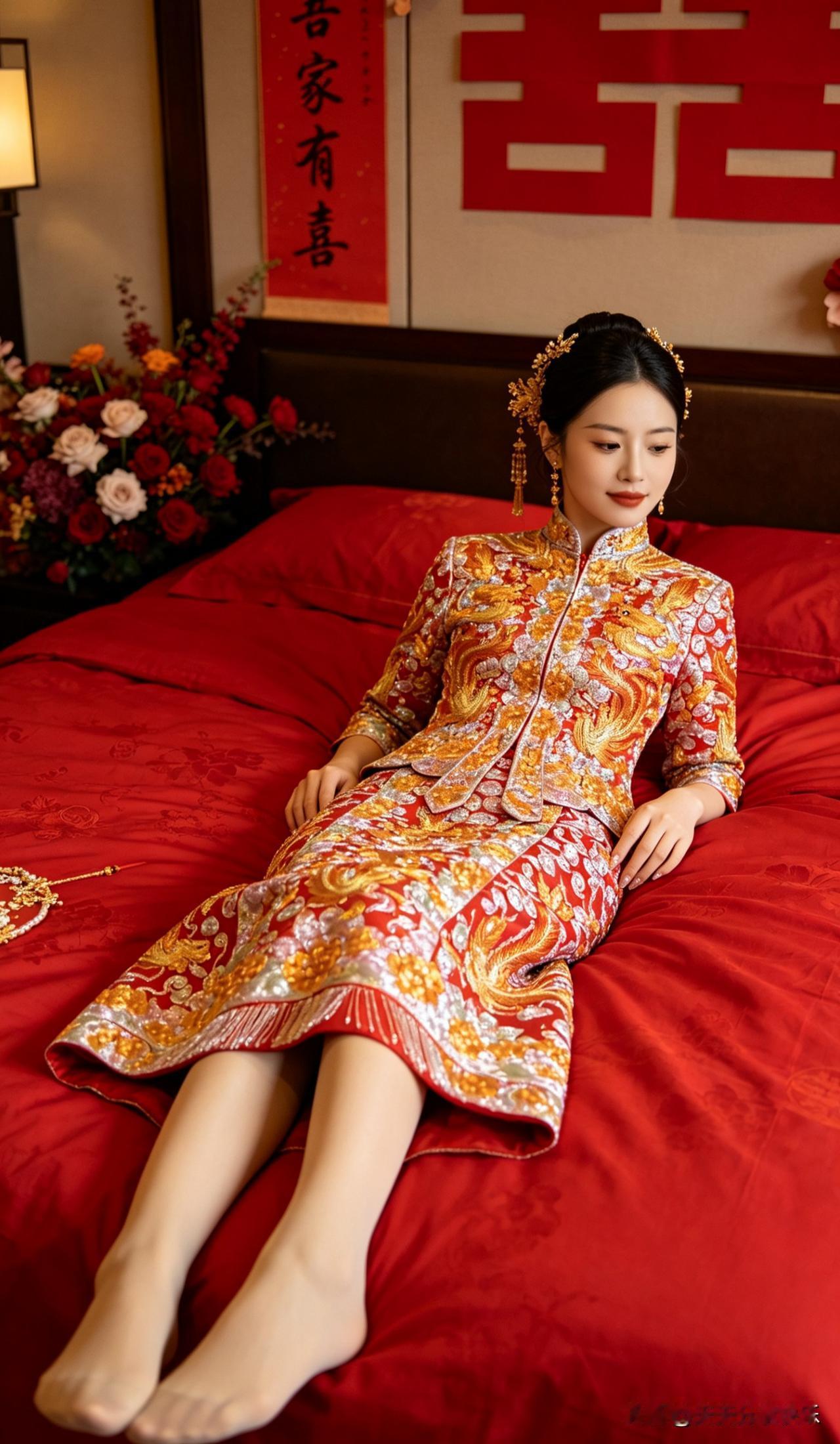 ai新娘太美了，ai新娘婚紗照ai新娘婚纱照ai新娘浅笑ai新娘侧颜拍a