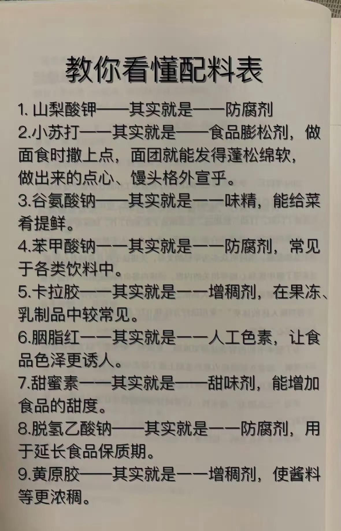 教你如何看懂配方表....