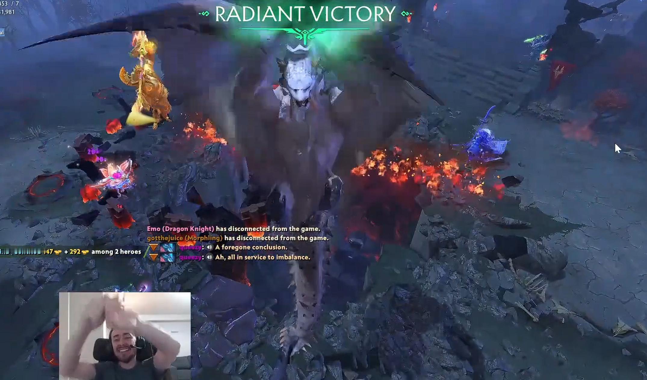 昨晚CCNC直播选到Ame（敌法）+xNova（小娜迦）打对面Emo+其他国