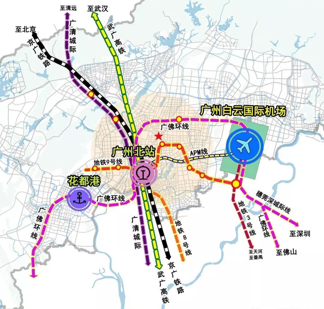 为什么说广州白云机场与广州北站配合起来，会非常强大？广州白云机场与广州北站的