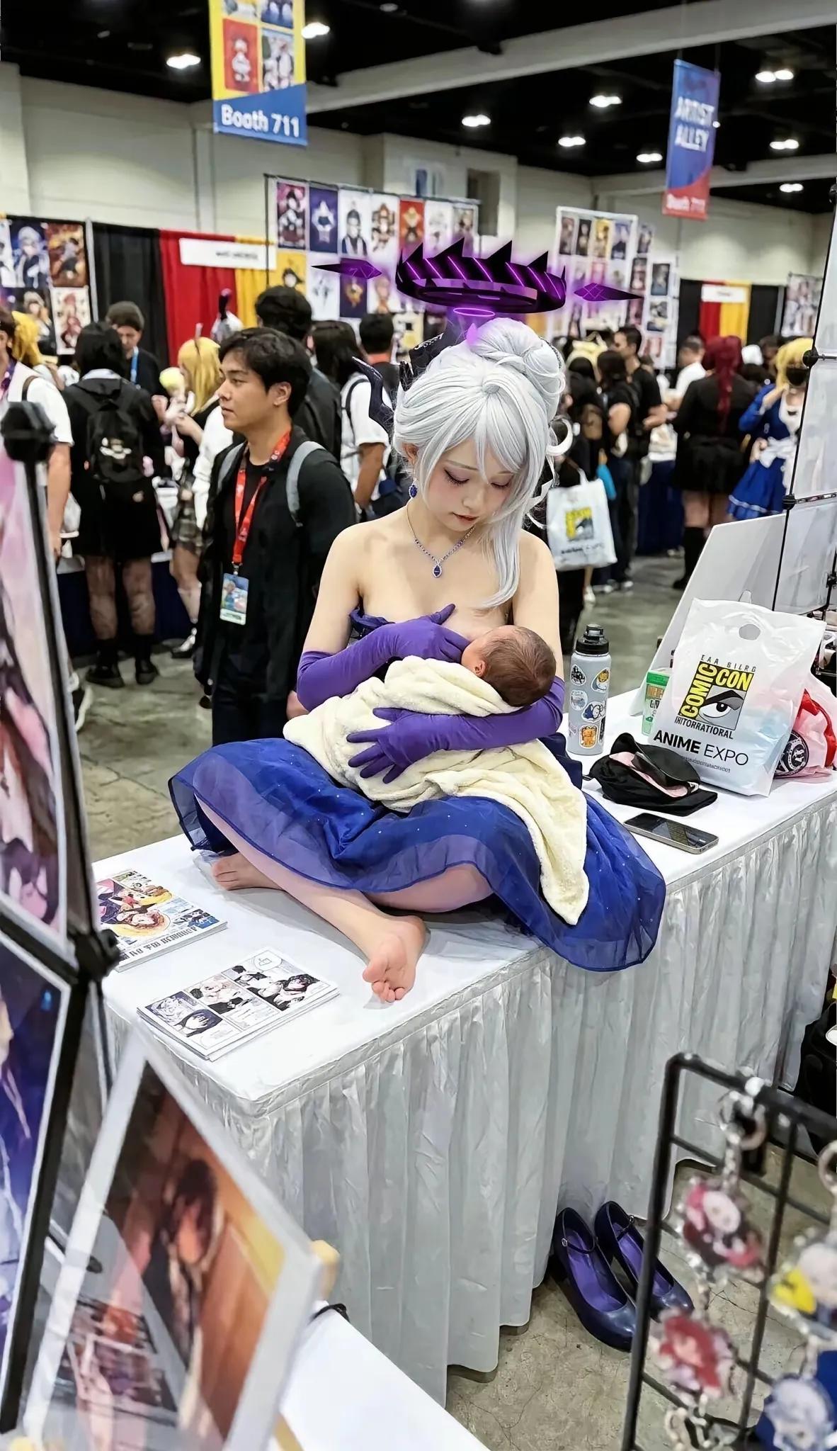 是真小孩，还是cos的道具[？？？]