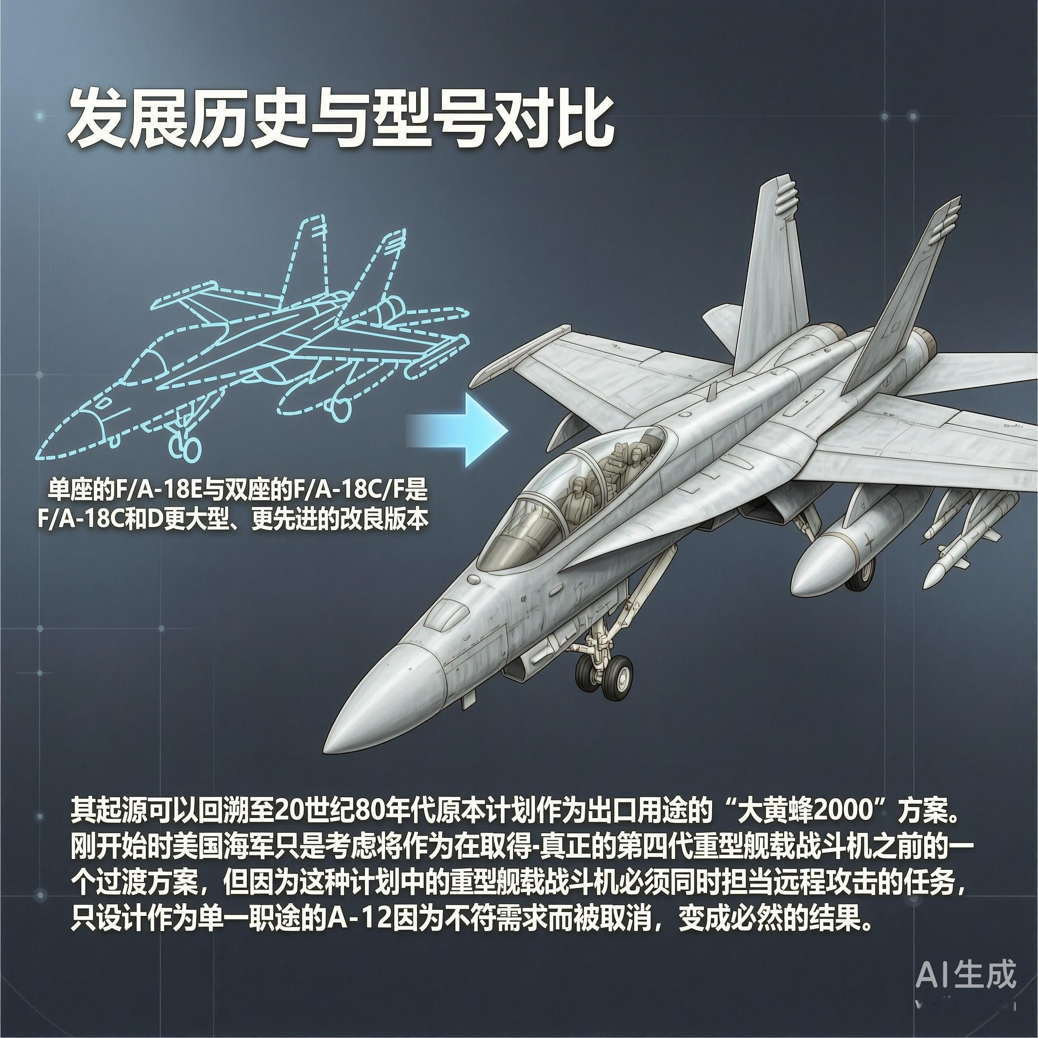 军事ai新视野F/A-18E/F“超级大黄蜂”舰载战斗轰炸机［美］最大速度：1