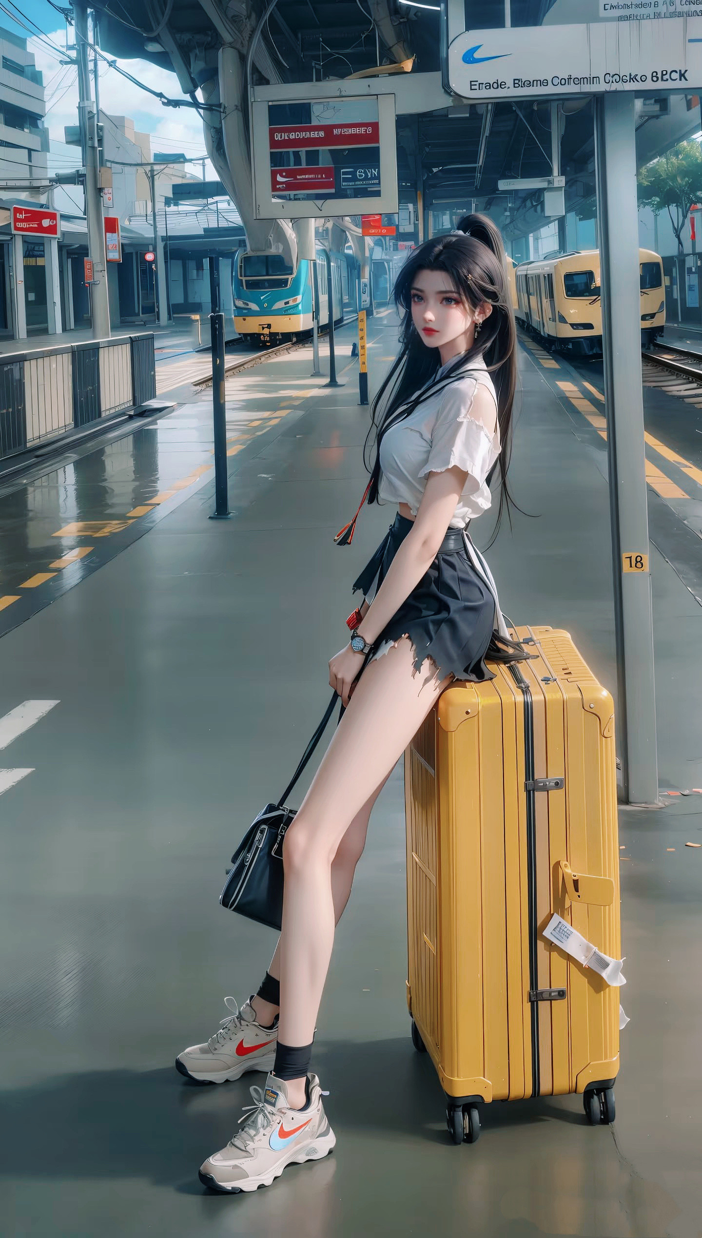 古薰儿Ⅱ写真美图大老远坐高铁过来，必须得去接一接！打扮超时尚～斗破苍穹国产动
