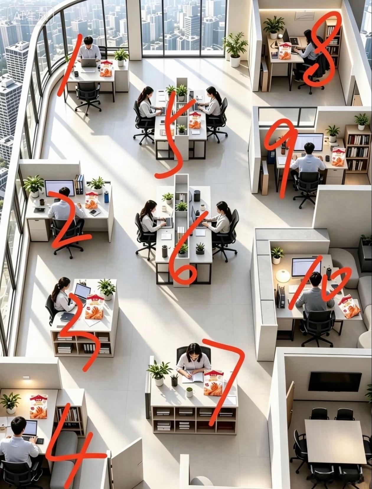 第一眼你会选哪个工位​​​